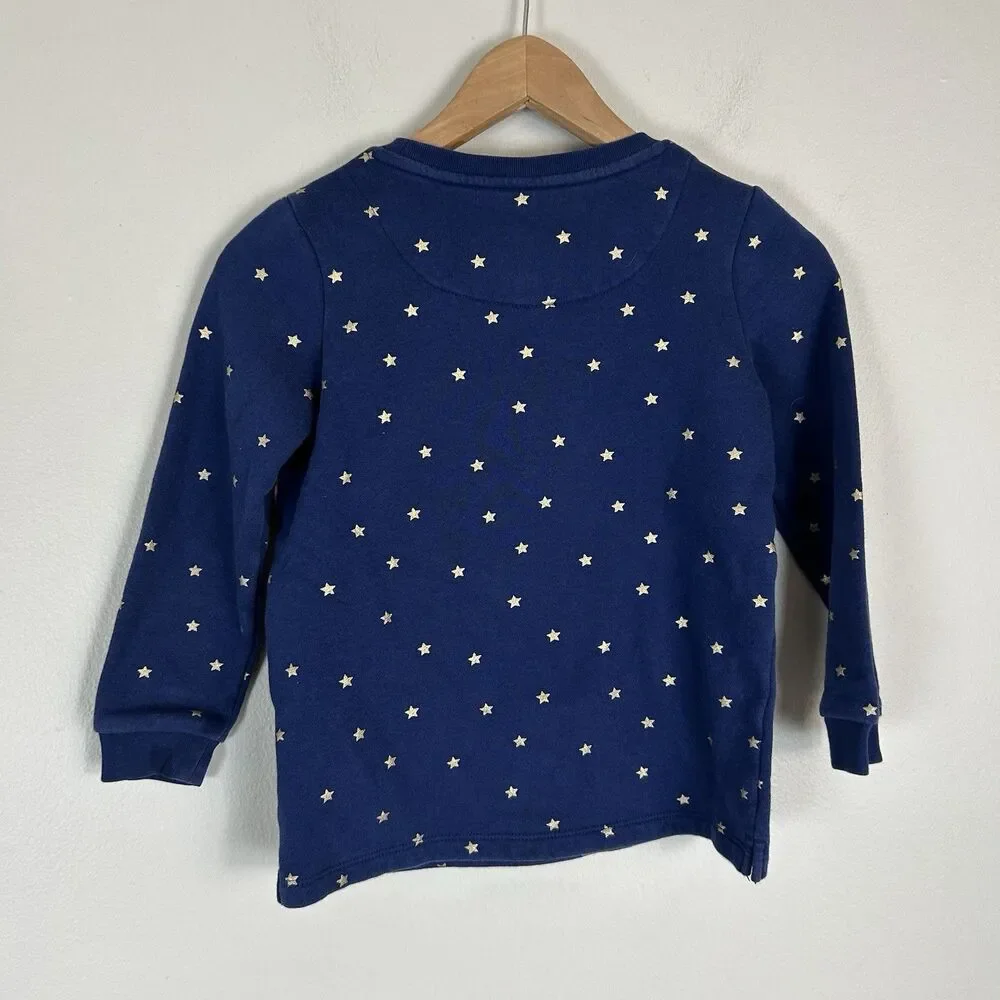 Kids' Unicorn Pocket Appliqué Long Sleeve T-Shirt Pullover Sweatshirt Rainbow